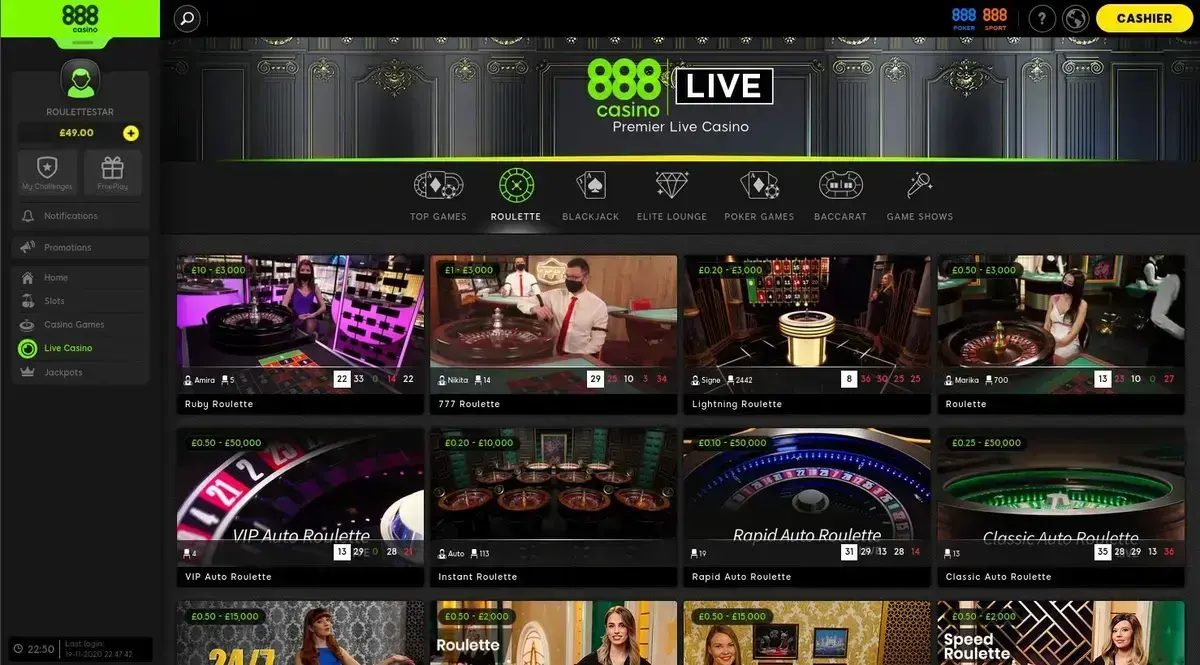 888 Casino Képernyőkép 1